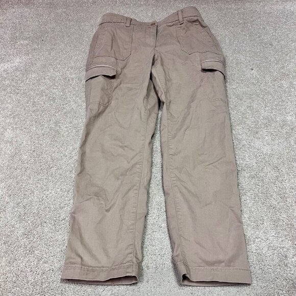 Talbots Pants Cargo Brown Women’s Size 4 Pockets - Picture 5 of 11
